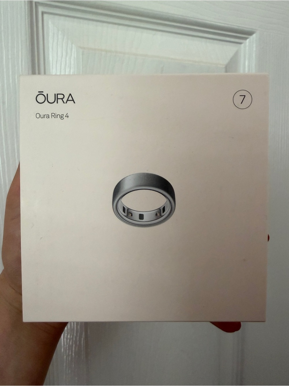 Oura Ring 4 Brushed Silver Smart Ring - Silver